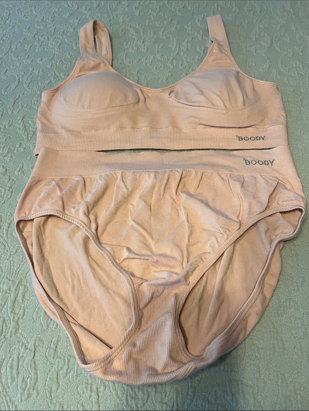 BOODY Blush Seamless Scoop Bra & High-Waist Brief Set